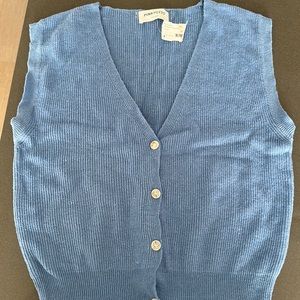 Blue sweater vest